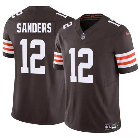 Men & Women & Youth Cleveland Browns #12 Shedeur Sanders Brown 2025 F.U.S.E. Vapor Limited Stitched Jersey->cleveland browns->NFL Jersey